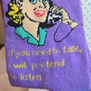 Women's Purple Novelty Socks